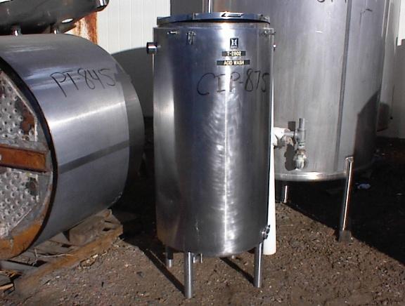Usado 100 GALLON CIP TANK.  HARTEL ACID TANK