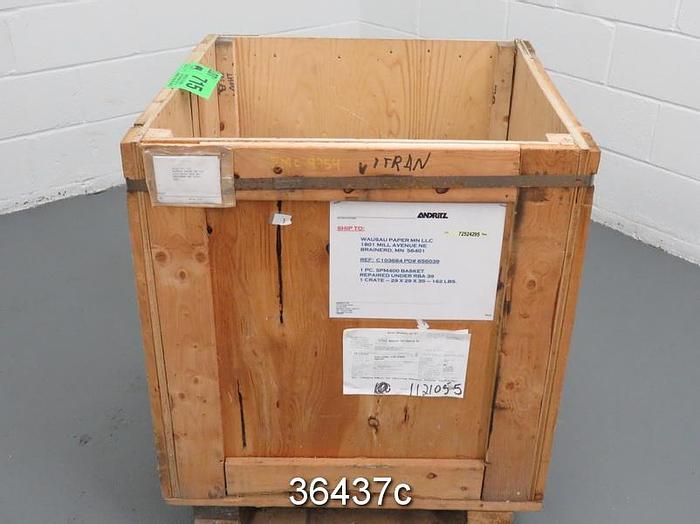 Refurbished Fiberprep SPM 400 Pressure Screen Basket, 0.10 MM Slots, Rebuilt #36437