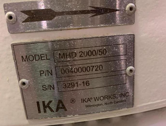Used IKA WORKS CONTINUOUS  INLINE HIGH SHEAR MIXING-HOMOGENIZING-MILLING-DISPERSING SYSTEM