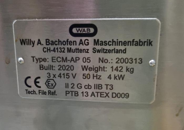 Used 2020 WAB DYNO MILL ECM-AP 05 ATEX