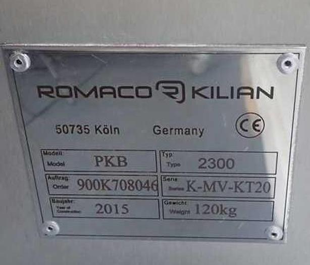 Used KILIAN  PKB 2300  magnesium  Stearate Spraying System