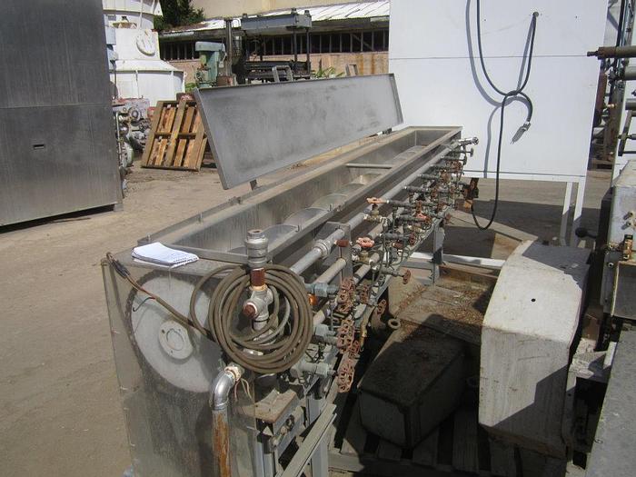 Used Blancher, Screw, 9" x 8', 316 Stainless Steel, Rietz, Thermascrew, Steam #S739222