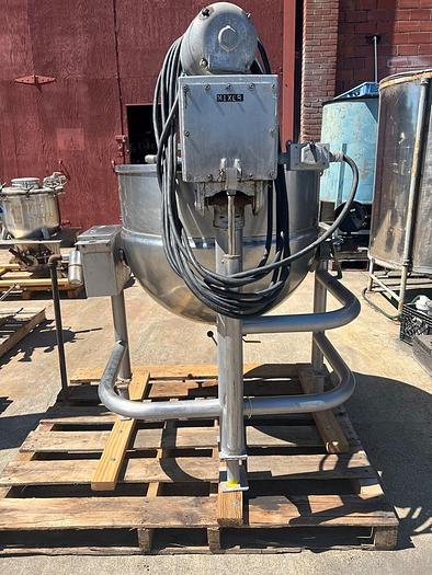 Used Kettle, 80 Gallon, S/st, Jkt, Double Agit, Scrape, Tilt, Groen #S744756