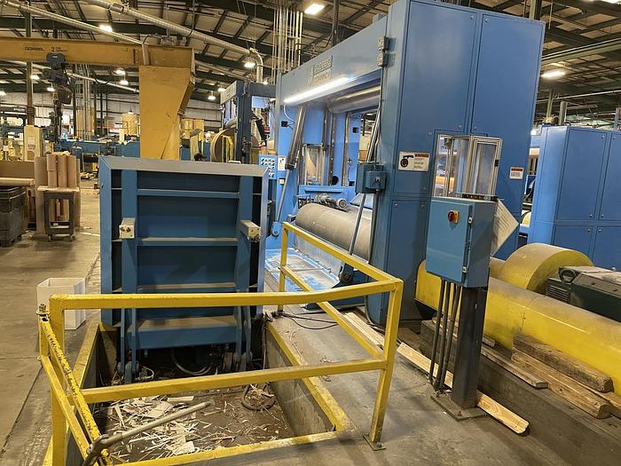 Used 110" (2800mm) JAGENBERG CONWIND II TWO DRUM SLITTER REWINDER 60" DIAMETER