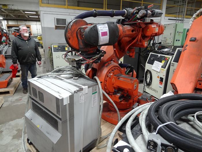 Used ABB IRB 7600 6 AXIS CNC ROBOT 340KG X 2.8 REACH IRC5 CONTROL