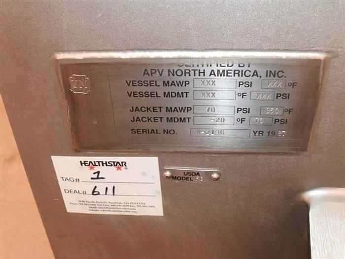 Used 8 CU. FT. APV RIBBON BLENDER – S/S – JACKETED (#9239)
