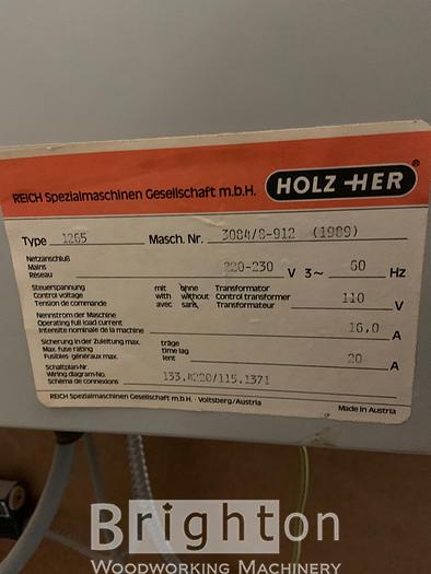 Used 1989 Holzher 1265 Supercut Vertical Panel Saw