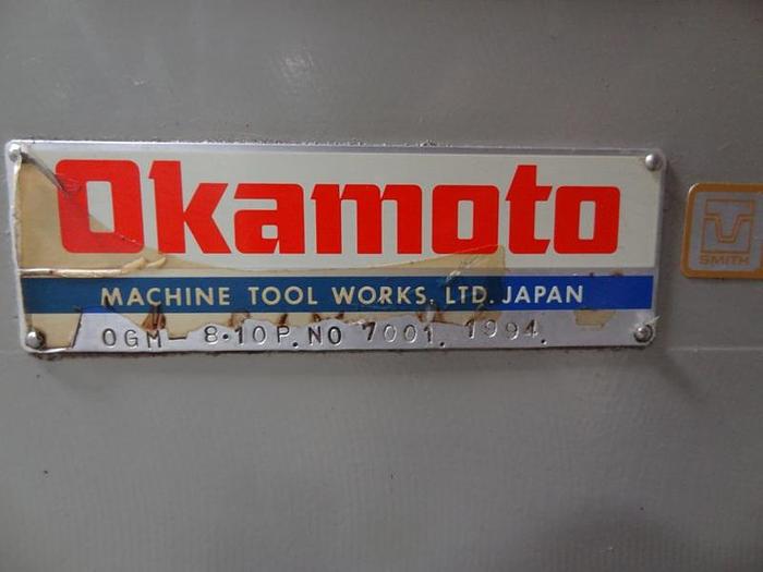 Used OKAMOTO OGM 8-10P PLAIN PROGRAMMABLE CYLINDRICAL GRINDER