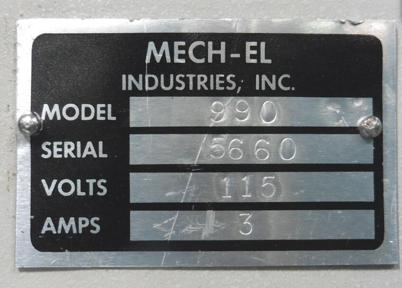 Used Mech-El 907 45° Feed Ultrasonic Wedge Wire Bonder w/ Heated Workholder