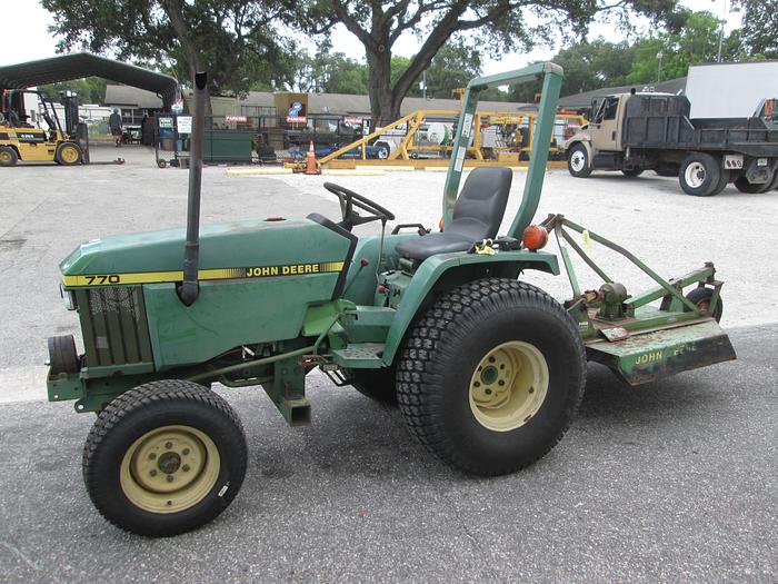 Used John Deere 770 2 Wheel Drive Tractor With 4' Mower