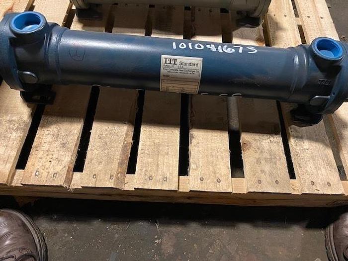 Used ITT STANDARD MDL. SSCF SHELL & TUBE HEAT EXCHANGER 316 SS UNUSED