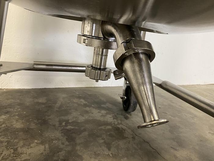 Used Precision 500 Liter Stainless Steel Insulated Mixing Tank w/ PharMix Agitator