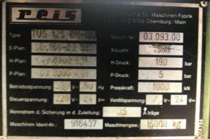 Used Press Die Spotting Hydraulic