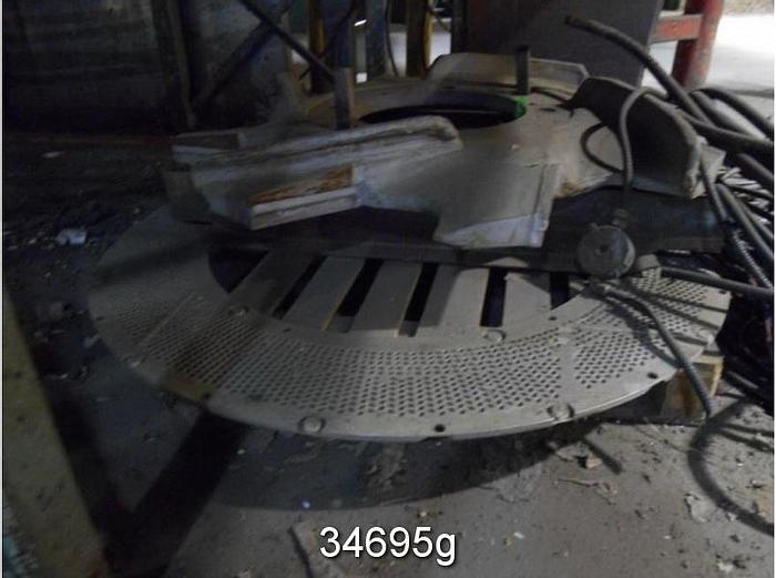 Used Kadant 14' Pulper, 57" Vokes Rotor, Diamond Grip Extraction Plate #34695