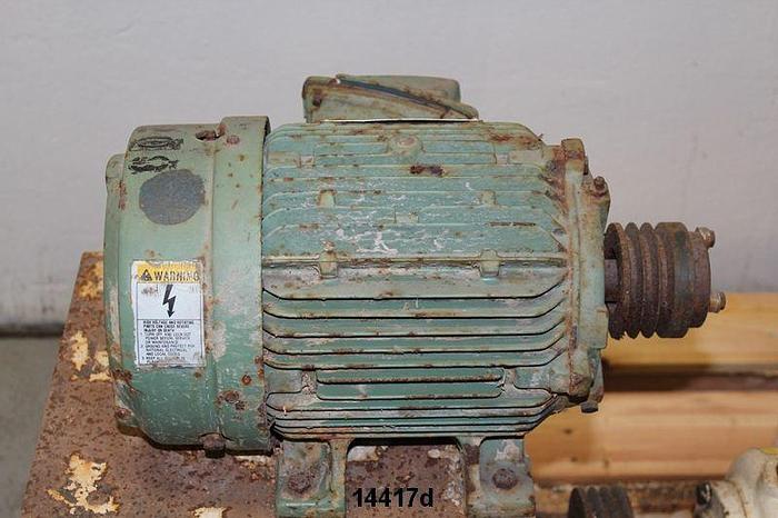 Used Gorman Rupp T3A3-B Trash Pump, 3x3, 8.75" Impeller, With Base And Motor #14417