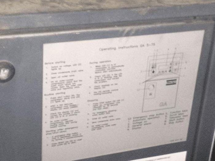 Used 25 HP ATLAS COPCO AIR COMPRESSOR – GA18