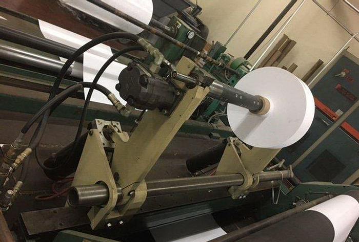 Used 72" DUSENBERY MODEL824 DUPLEX CENTER SURFACE REWINDER