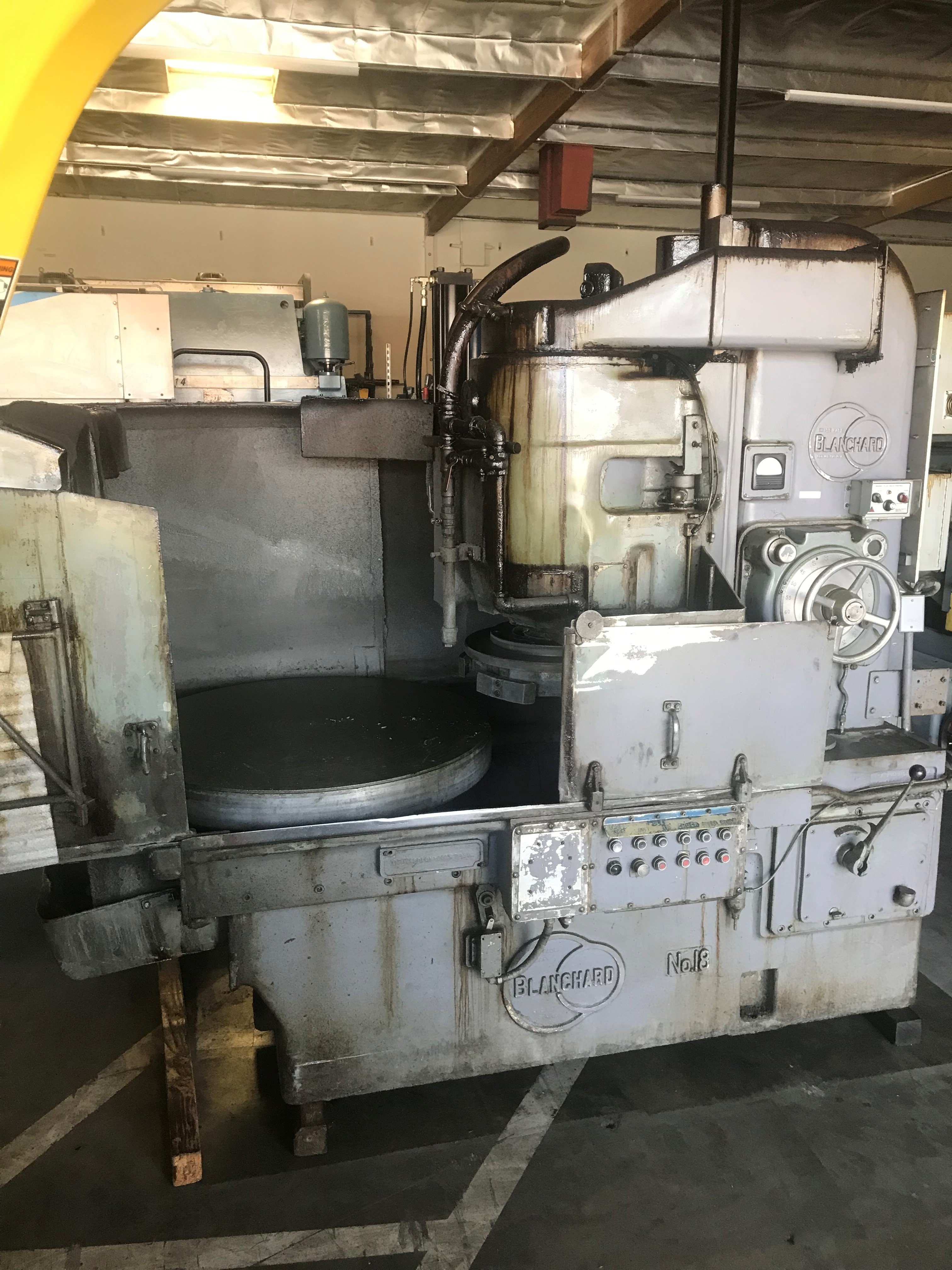 Used BLANCHARD 18-42 VERTICAL ROTARY GRINDER 42" X 18" #6335