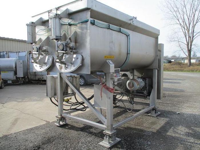 Used AMFEC Twin Shaft Paddle Blender, Md#510, 6000Lbs Capacity