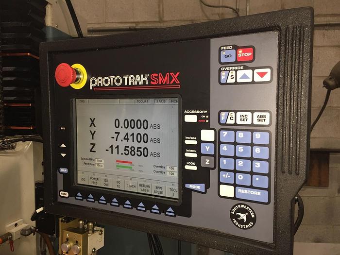 Used 12" X 50" SWI, TRAK, DPM5SX5P ,2012  CNC VERTICAL BED TYPE MILL