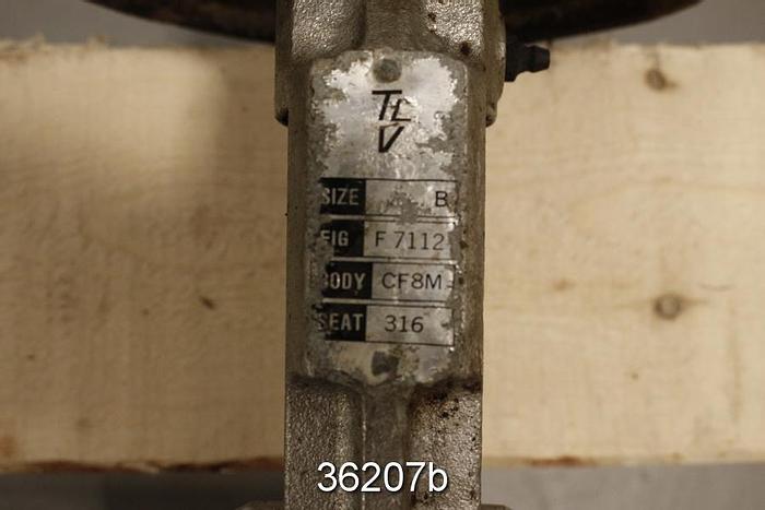 Used Trueline 4" Hand Operated Knife Gate Valve #36207