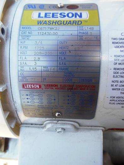 Used Pump, Positive, Fristam, Mdl FKL25, 316 S/st, 2.5" #S742917