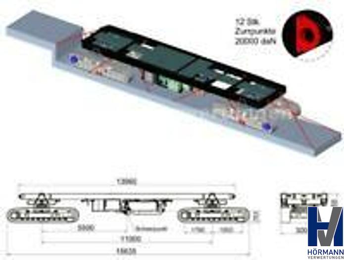 Gebraucht Schwerlastplattform,Raupenantrieb,ZGG 142 Tonnen