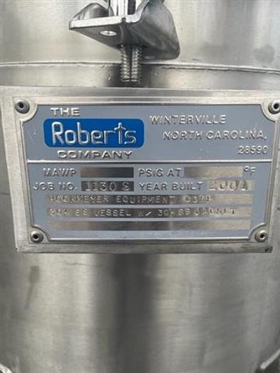 Used 40 GALLON ROBERTS MIX CAN - S/S - JACKETED - 24" X 24"