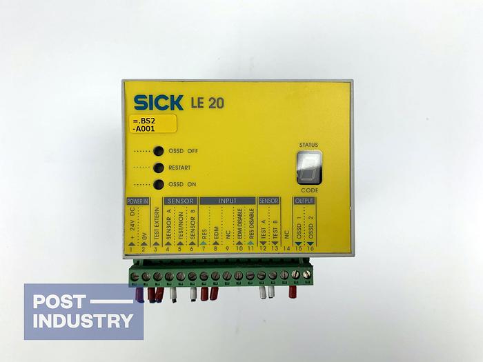 Used SICK LE20-2611 Safety Switching Amplifier (6020340)