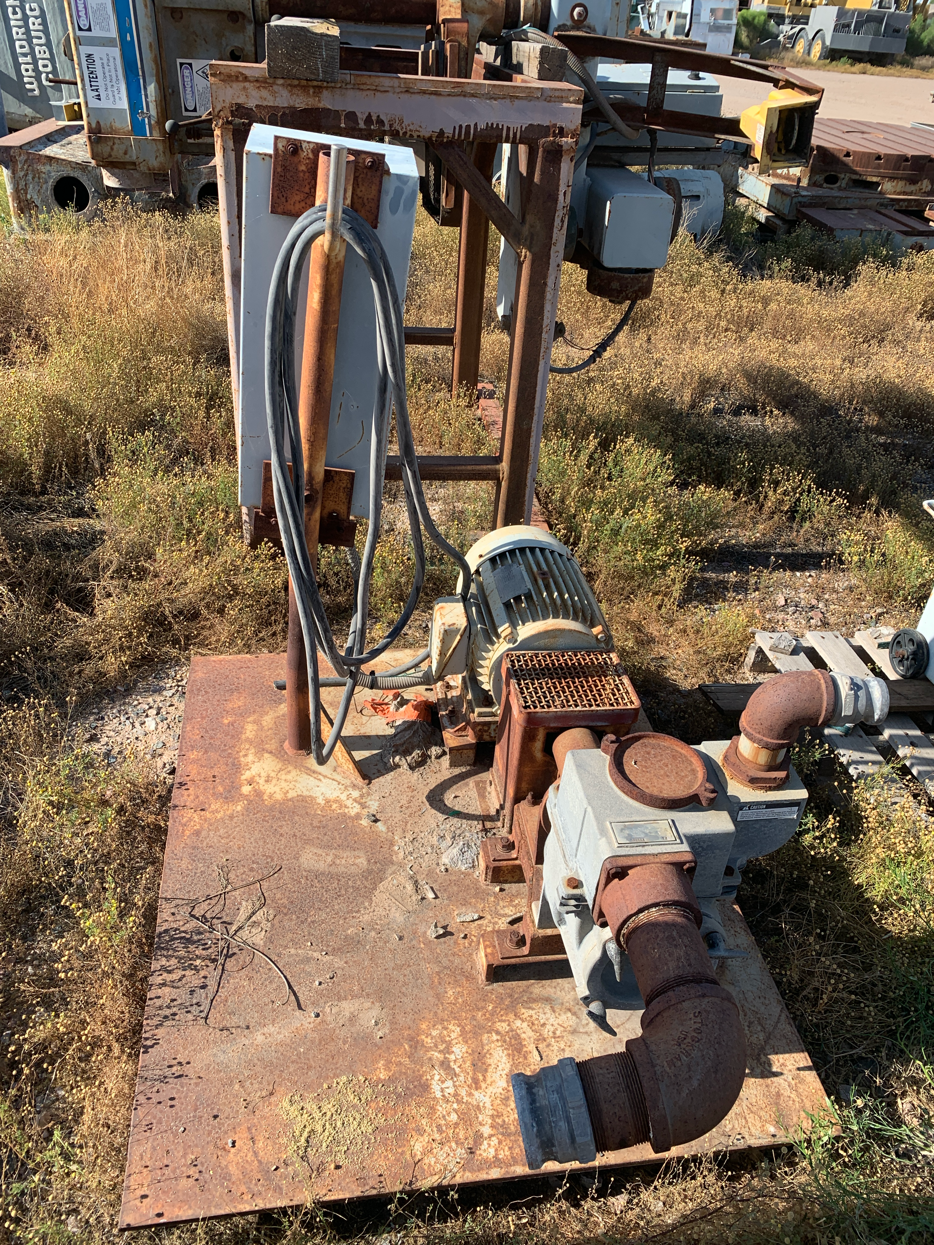 Used Teel 3P609 Solids Pump; 10HP Motor