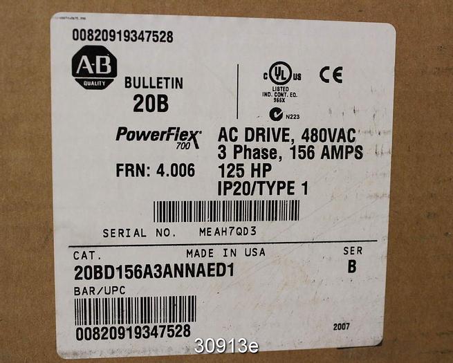 Used Allen Bradley Powerflex 700 AC Drive System Controller #30913