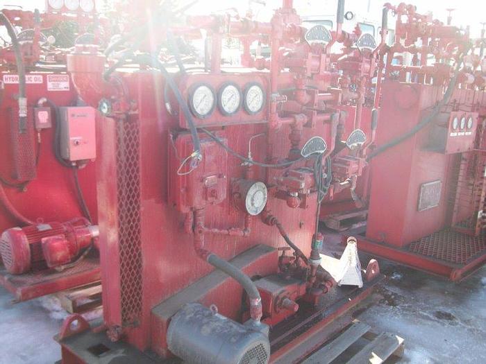 Used Shop Built 4 Station Closing Unit / Accumulator