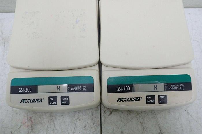 Used Lot of 2 Acculab GSI-200 Battery Powered Digital Scales