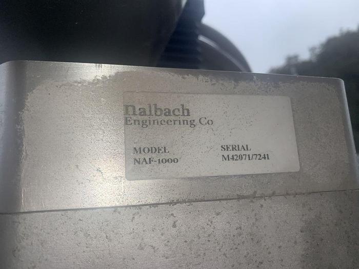 Used Filler, Auger, Nalbach, Mdl NAF-1000, S/st, 1-Head, Conveyor #S744326