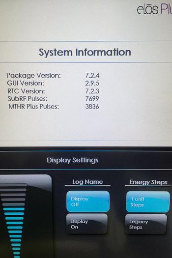 Used Syneron Elos Plus w/ 7 hand pieces