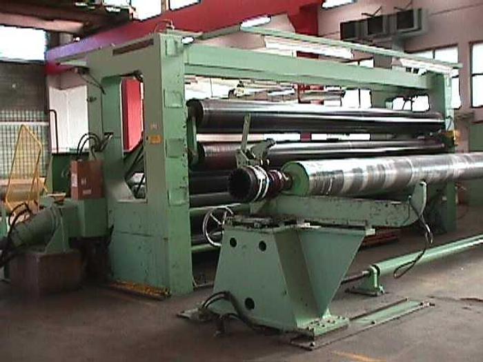 Used 185" (4.70M) GOEBEL SLITTER REWINDER 70" REWIND