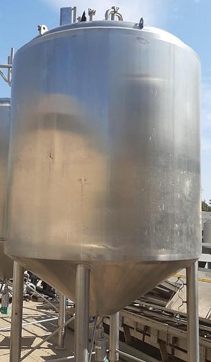Used Tank, 1,500 Gallon, 316 S/ST, APV, 6' x 6'6", Insul, Sani, #S743268