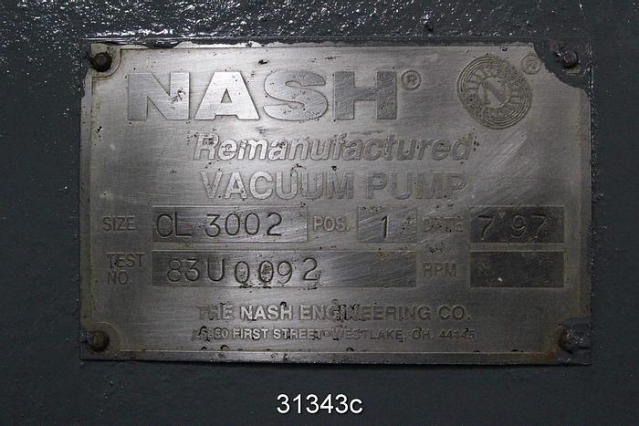 Used Nash CL3002 Vacuum Pump #31343