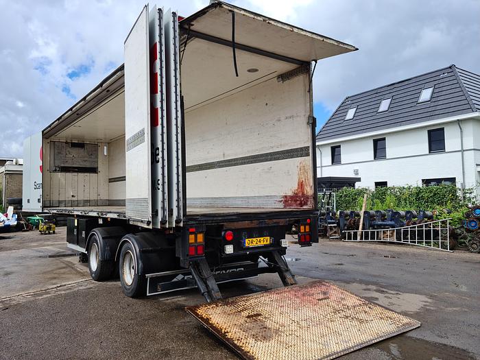 Used 2003 HFR 2 AXLE/ CITY/ FRIDGE TRAILER/ OPEN SIDE/ LOADING LIFT STEERING AXLE FRIDGE UNIT