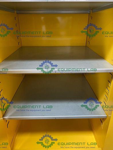 Used JustRite BS60 60 Gallon Flammable Cabinet 65"x 34"x 34" Manual Close