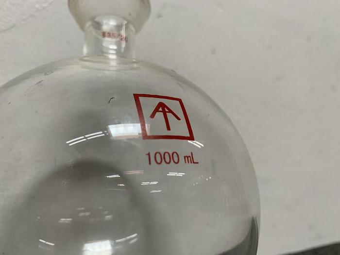 Used Across International 1000mL Laboratory Collection Flask w/ 1.75" Opening