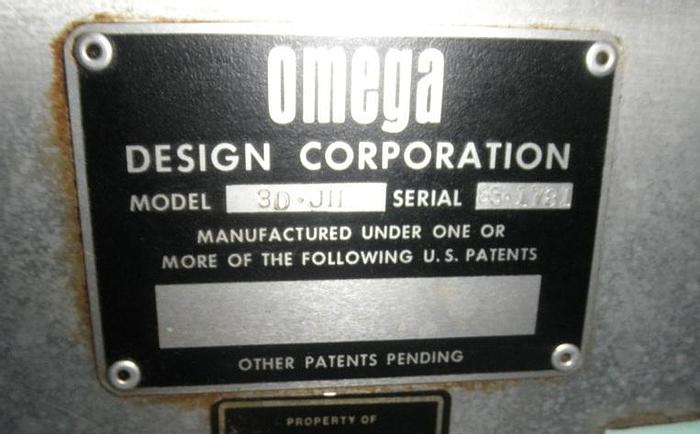 Used Sorter, Cap, Unscrambler, Omega, Mdl 3D-JH, Elevator, #C741909