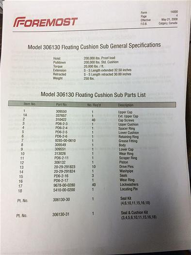 Used 0 Foremost Barber 306130