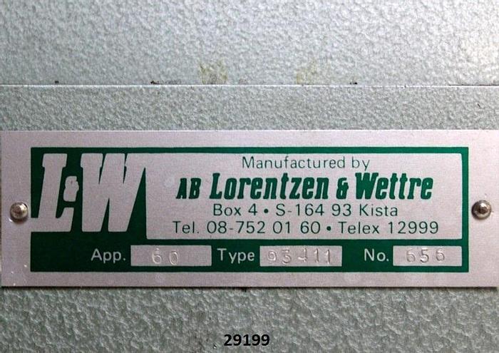 Used Lorentzen & Wettre 93411 Tensile Strength Tester #29199