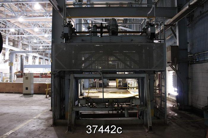 Used In-Floor Conveyor With Roll Elevator, 100" Wide #37442