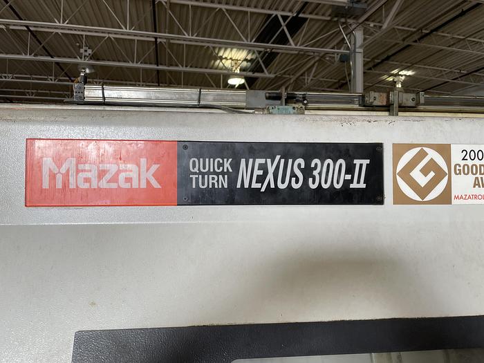Used MAZAK QUICK TURN NEXUS 300 II CNC LATHE WITH MAZATROL MATRIX VOICE ADVISER CONTROLLS