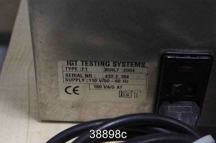 Used IGT Type F1 Printability Tester, Mfg. in 2004 #38898