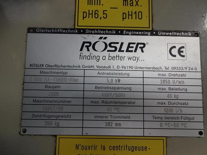 Utilisé ROSLER Z800 HA TURBO FLOC