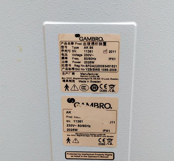 Gebraucht Gambro AK96 Gerät