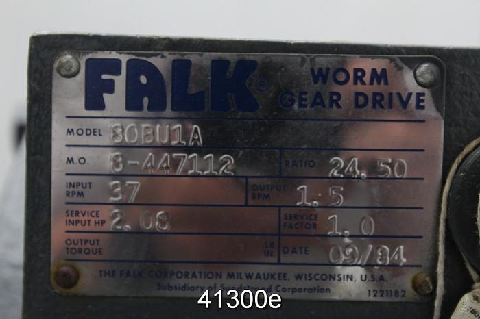 Used Falk 80BU1A Gear Box, 24.50/1 Ratio #41300